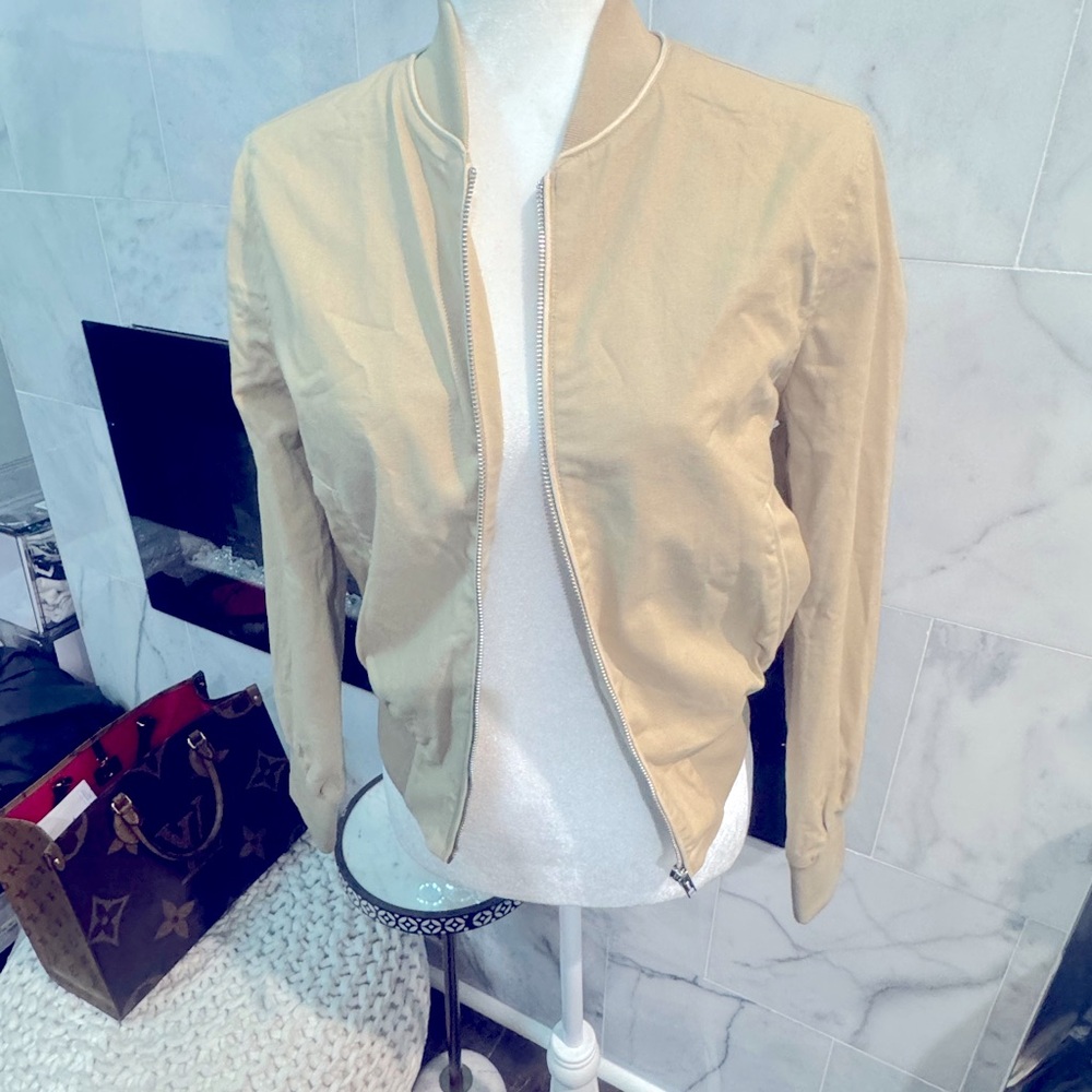 Khaki bomber jacket